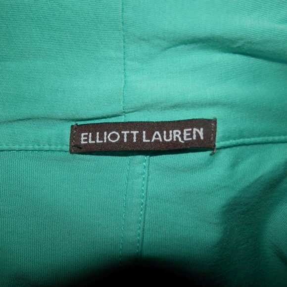 Elliot Lauren Knit Jacket Open Front Green Small - Picture 4 of 4